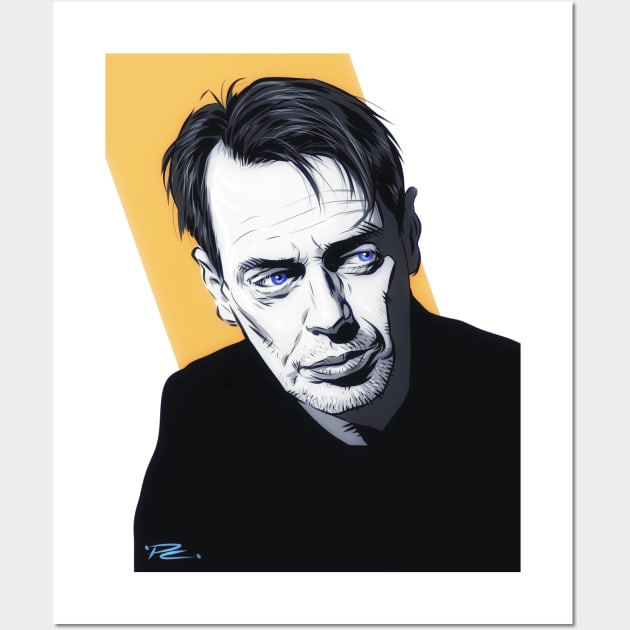 Steve Buscemi - An illustration by Paul Cemmick Wall Art by PLAYDIGITAL2020